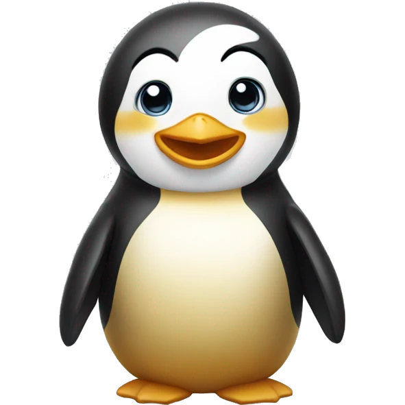 golden smiling penguin emoji