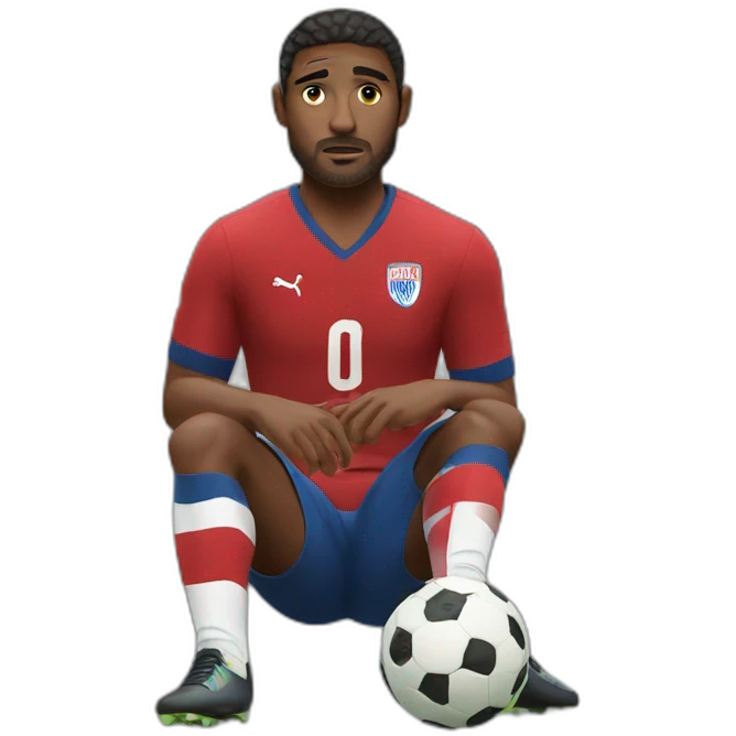 Love-stricken footballer emoji