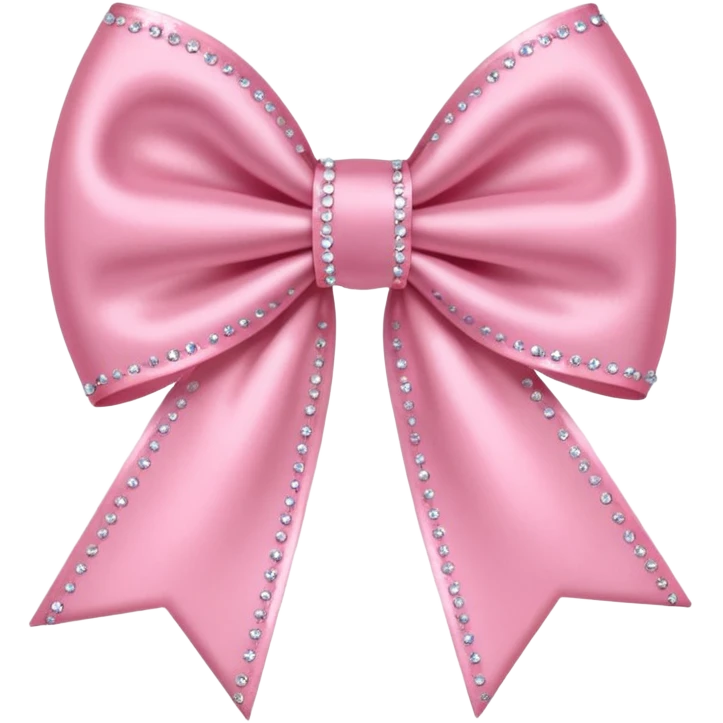 baby Pink bow with sparkles  emoji
