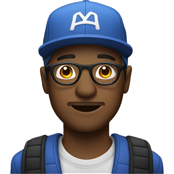 2 man, 1 with glasses, 1 with snapback emoji