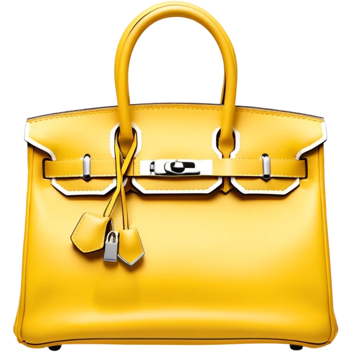 light yellow hermes birkin bag emoji
