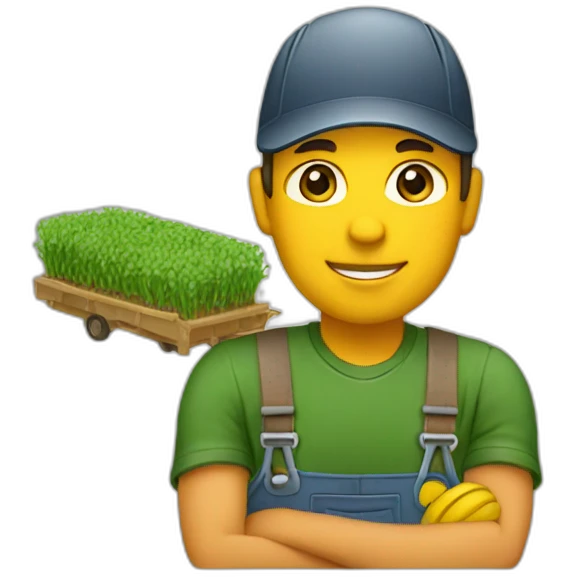 agricultural driver emoji