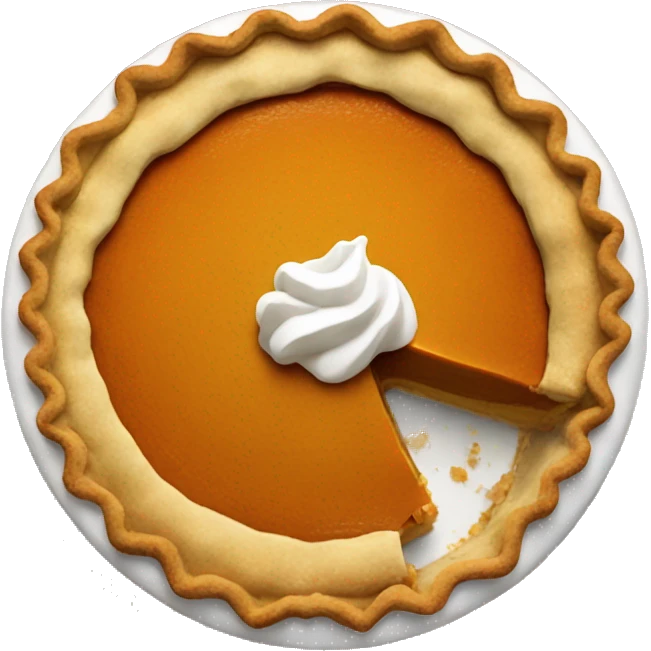 Pumpkin pie emoji