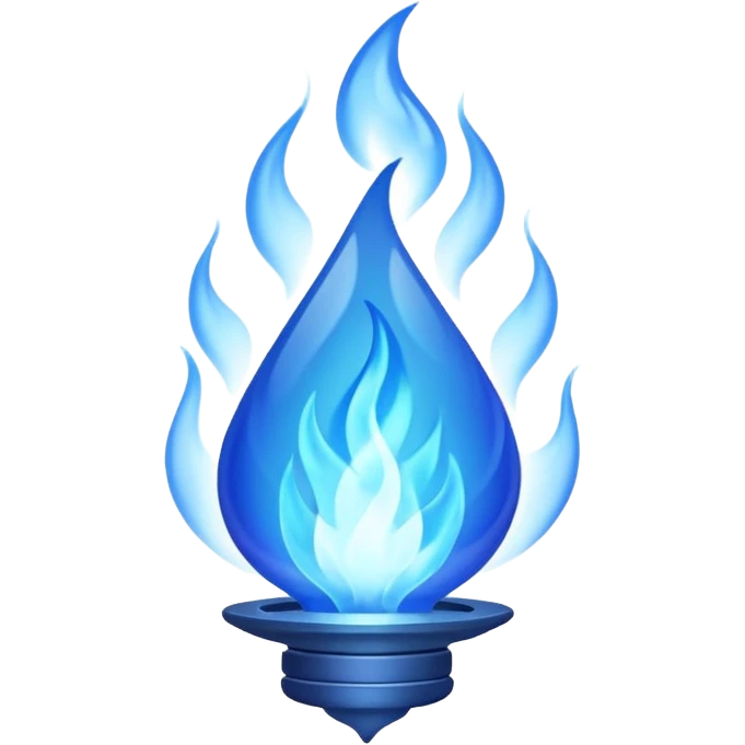 blue flame emoji