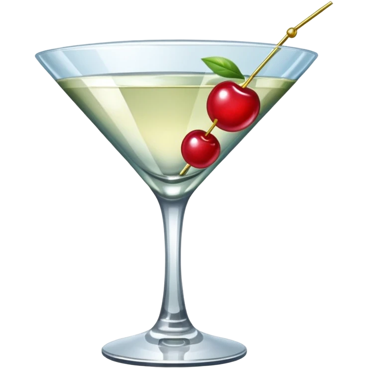 martini with cherry emoji