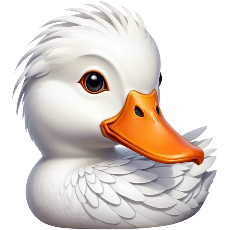 A very busy duck emoji