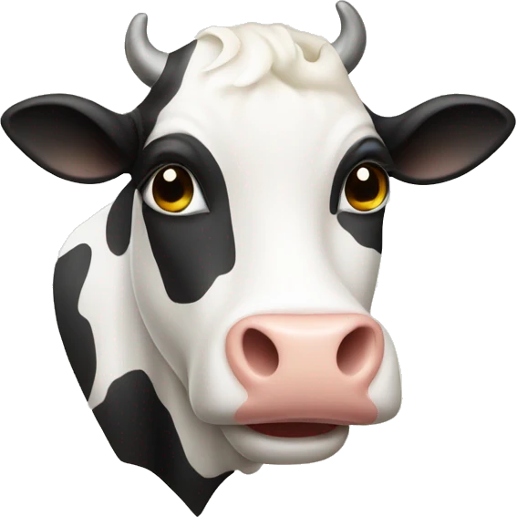 milk with cow emoji