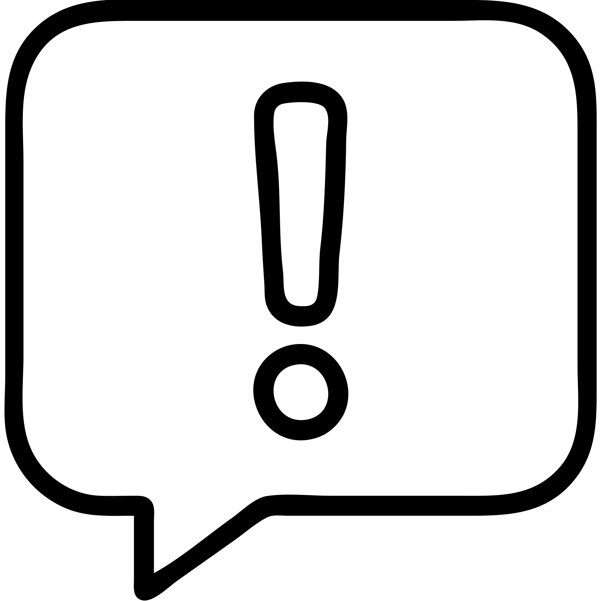 outlined exclamation mark in a speech bubble icon emoji
