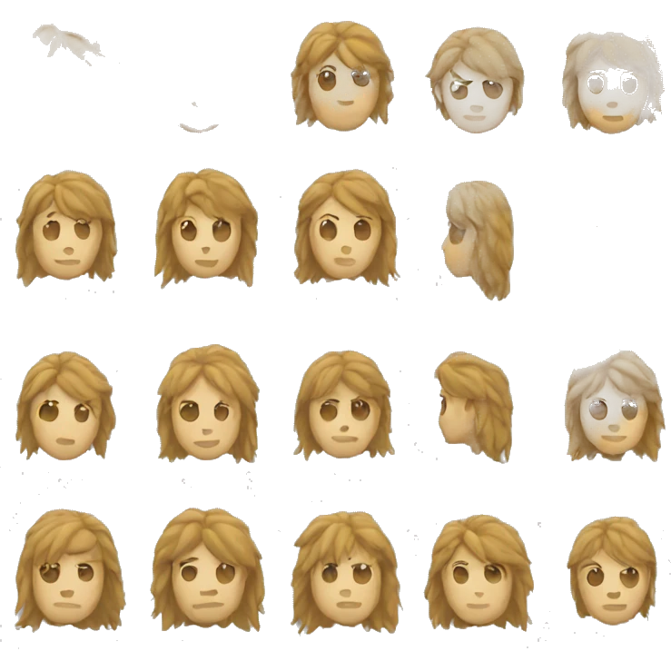 Someone with a mullet emoji