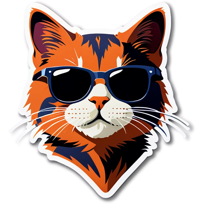 Cat with sunglasses emoji