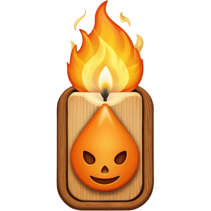 a lit match emoji