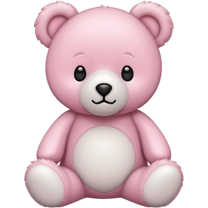 Pink white bear emoji