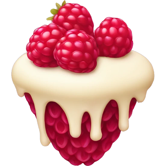 Raspberry and vanilla emoji