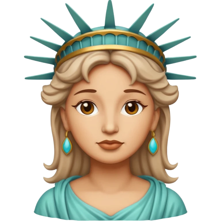 Lady Liberty with light skin emoji