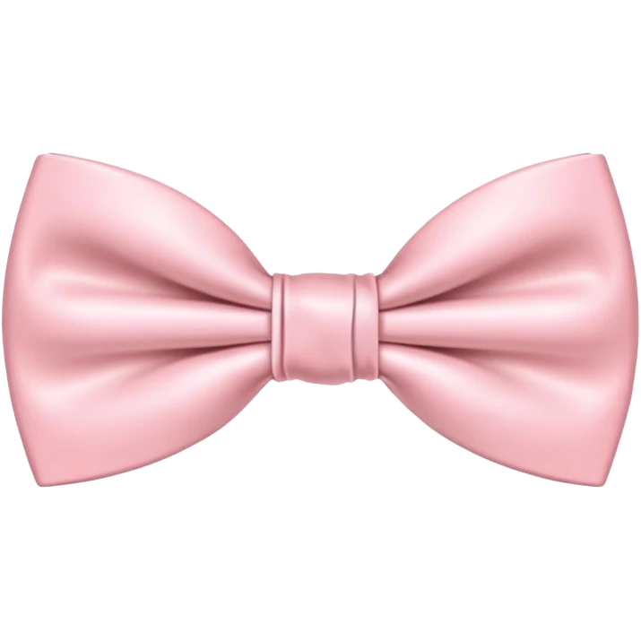 thin coquette style bow tie light pink emoji