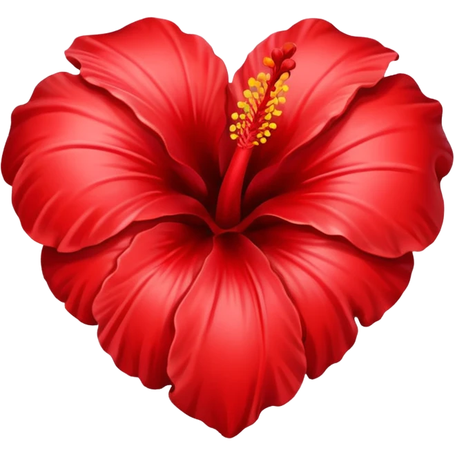 Hibiscus heart emoji