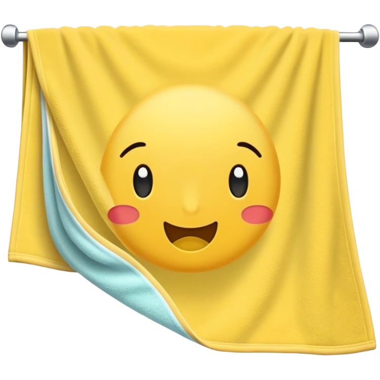 Light yellow beach towels emoji
