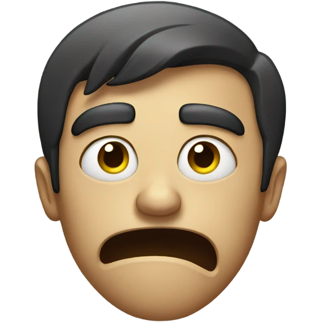 disgusted face emoji