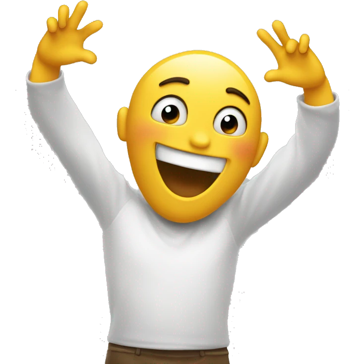 Emoji blowing a kiss and arms reaching for hug emoji