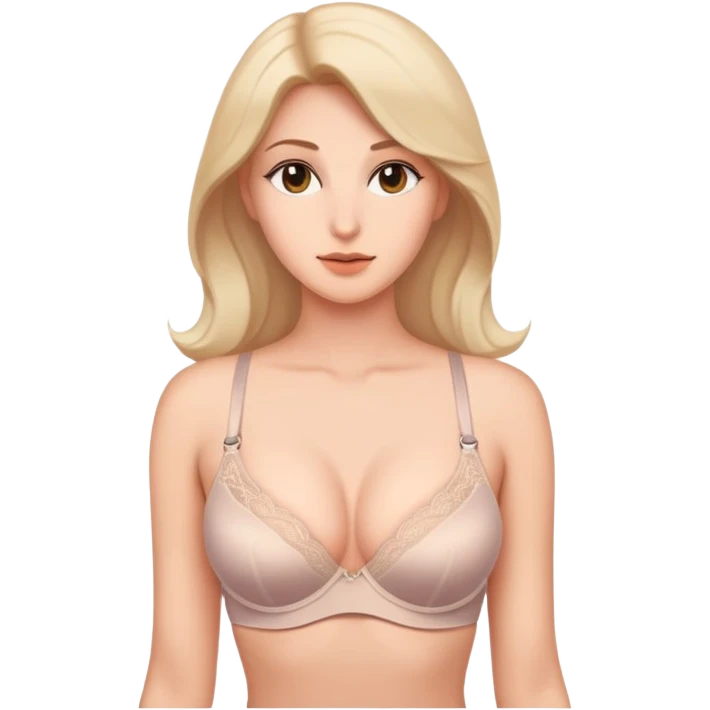 Womans chest in bra emoji