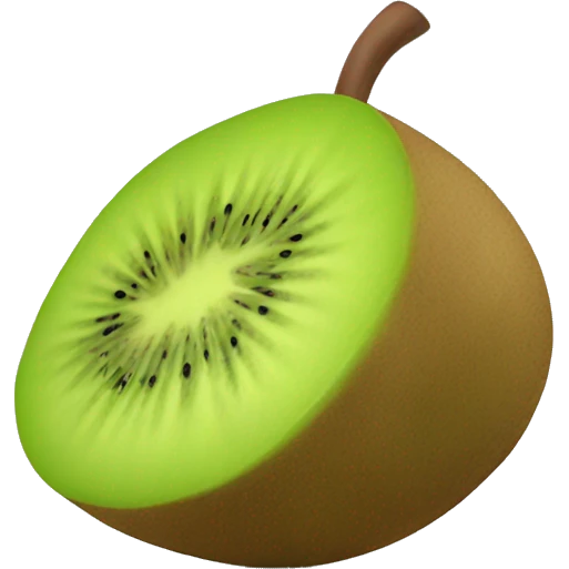 3D kiwi fruit  emoji