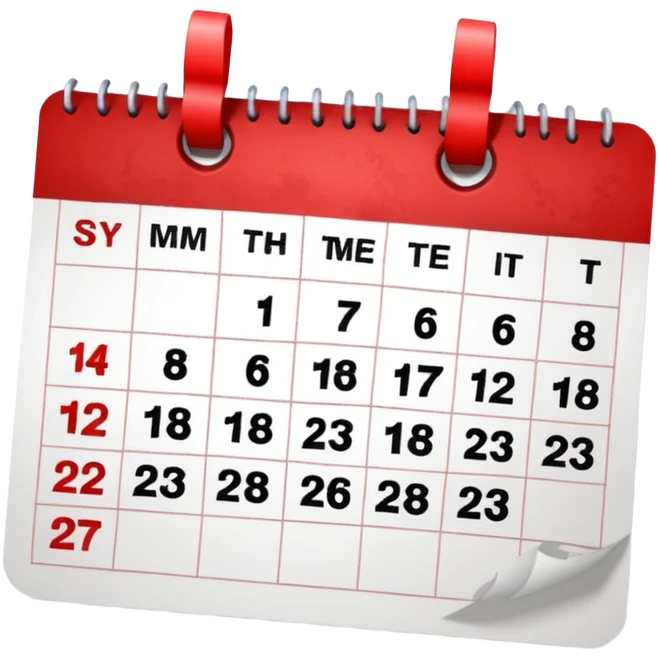 calendar crossed out emoji