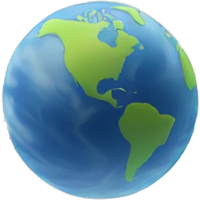 planet with planes circling around emoji