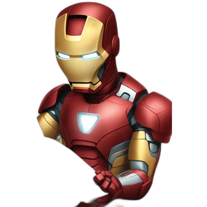 Iron man reading emoji
