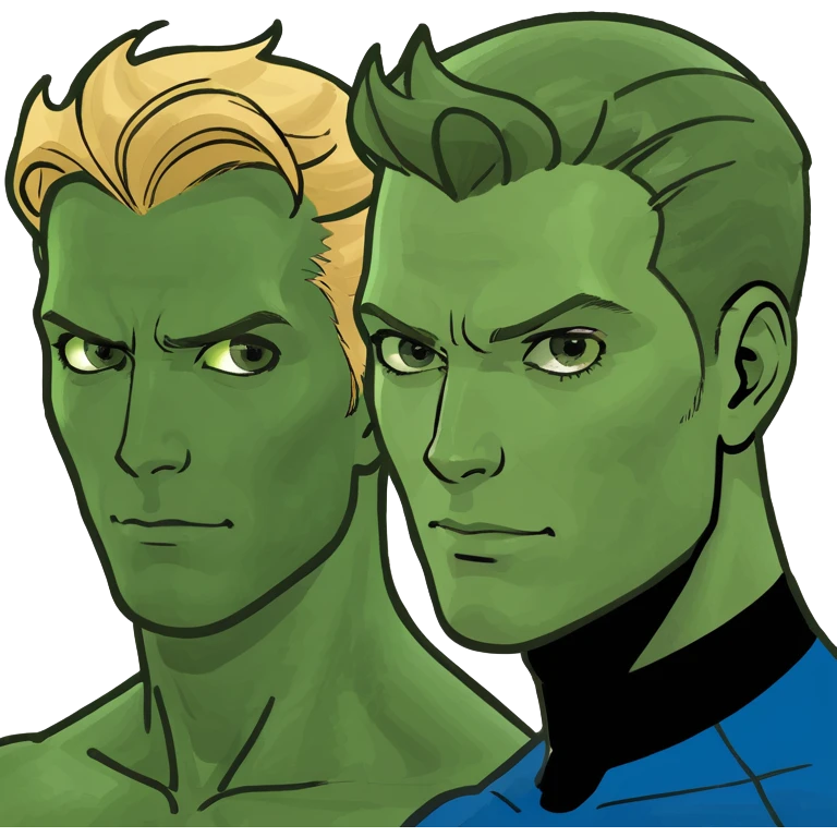 Reed Richard’s & Johnny Storm emoji