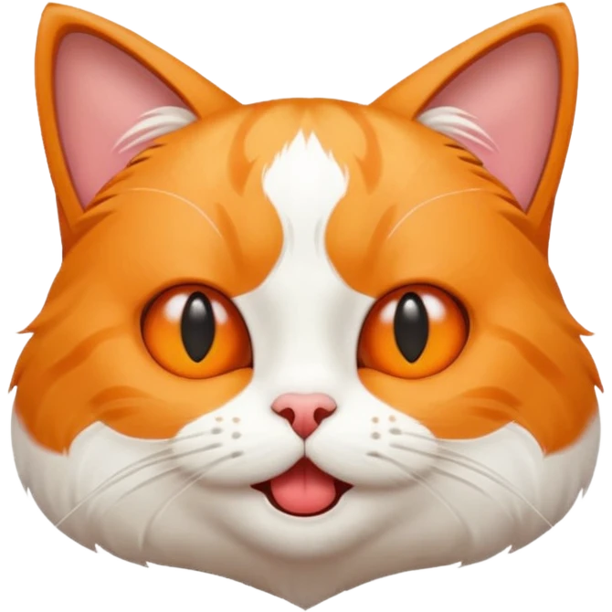 cat making a silly face emoji
