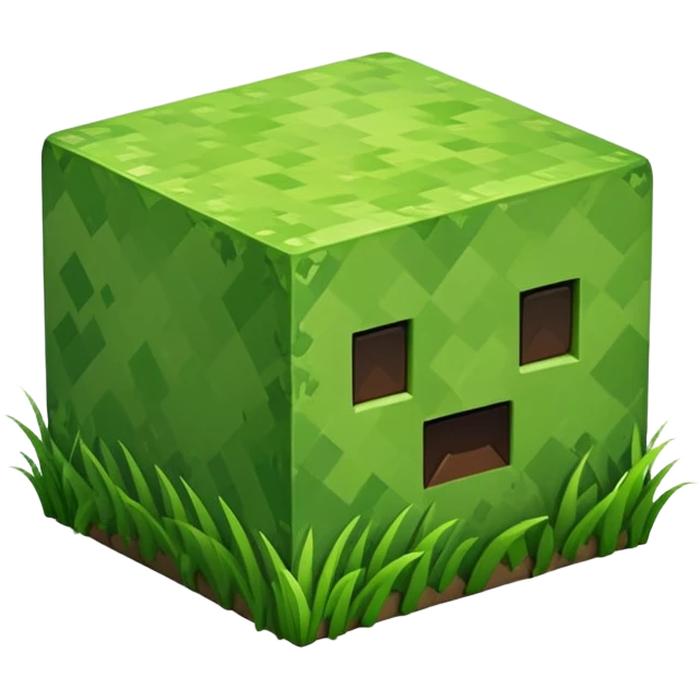 Minecraft grass block emoji