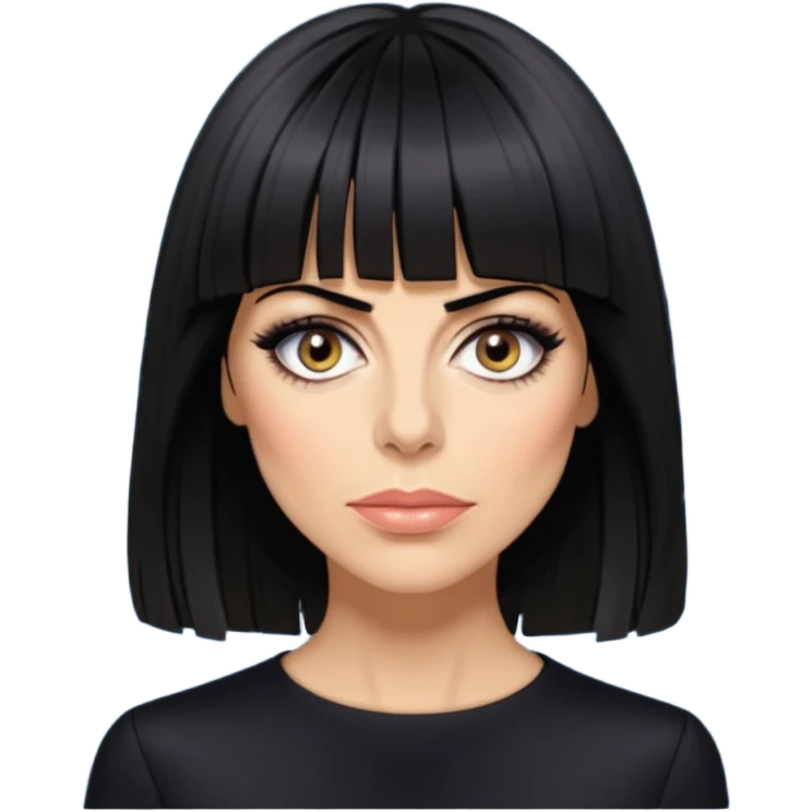 claudia winkleman lots of fringe emoji