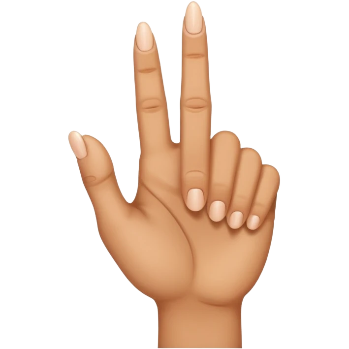 middle finger by side emoji