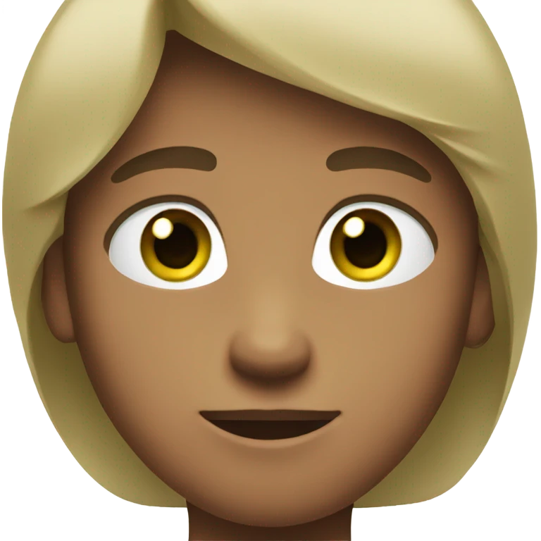 Boy with green eyes and brown straight hair emoji