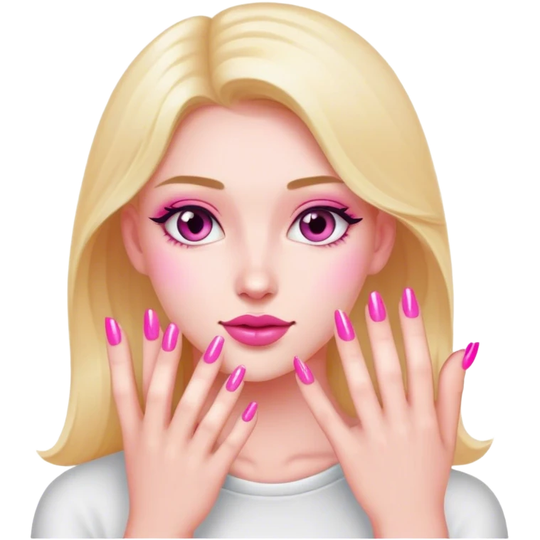 Pink nails emoji