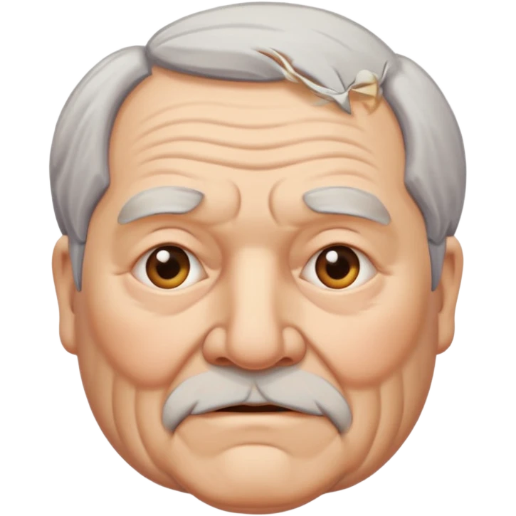 Fat old man emoji