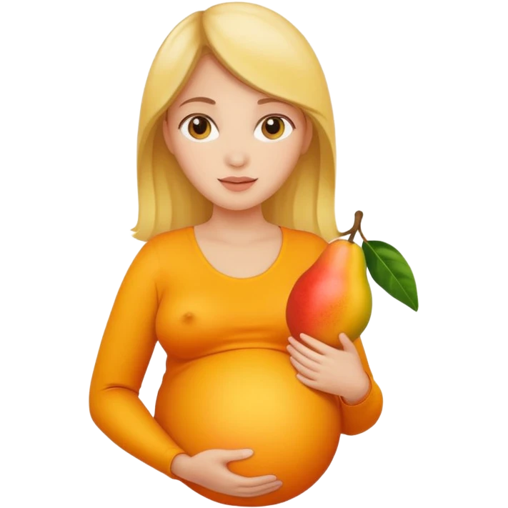 Mango baby pregnant woman emoji