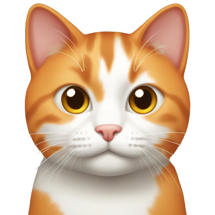 orange and white cat emoji