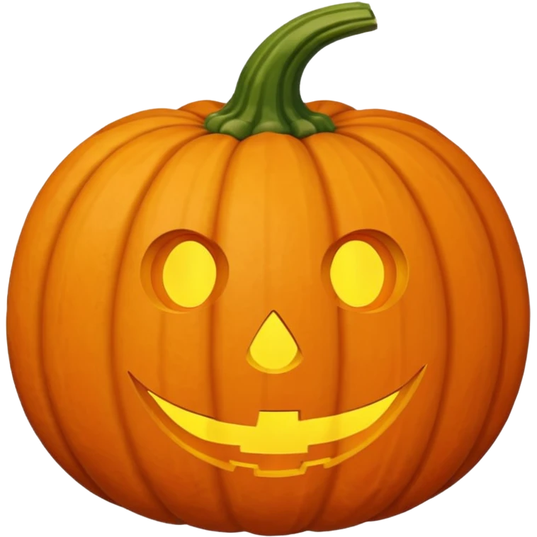 pumpkin no face emoji