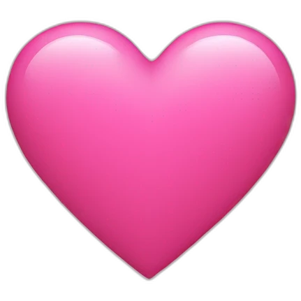 Heart pink emoji