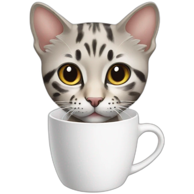 Dior コーヒー 猫 emoji