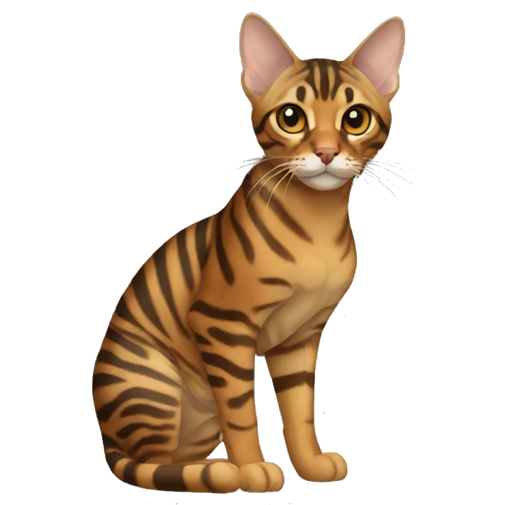 Toyger Cat Breed Full Body emoji