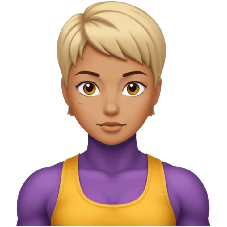 macho girl, different ones emoji
