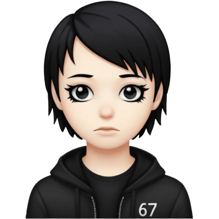 emo kid saying 67 emoji