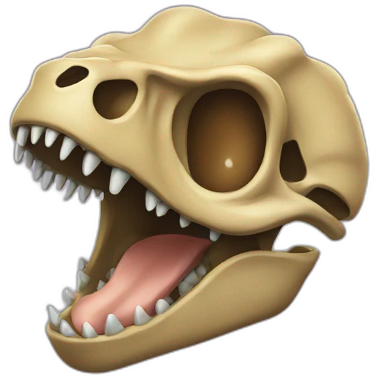 baby trex skull emoji