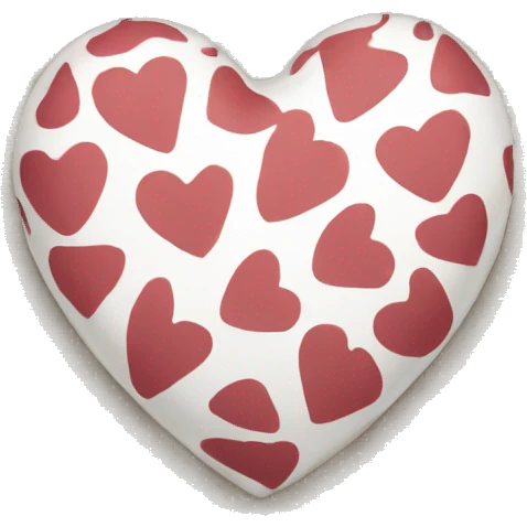 A heart with cow prints emoji