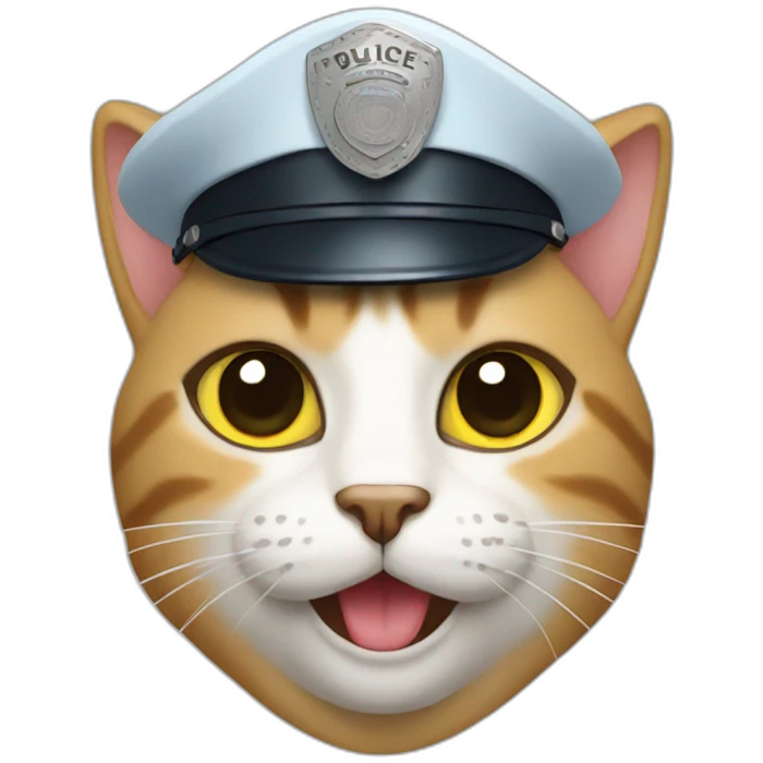 Cat police emoji