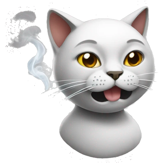 Smoking cat emoji