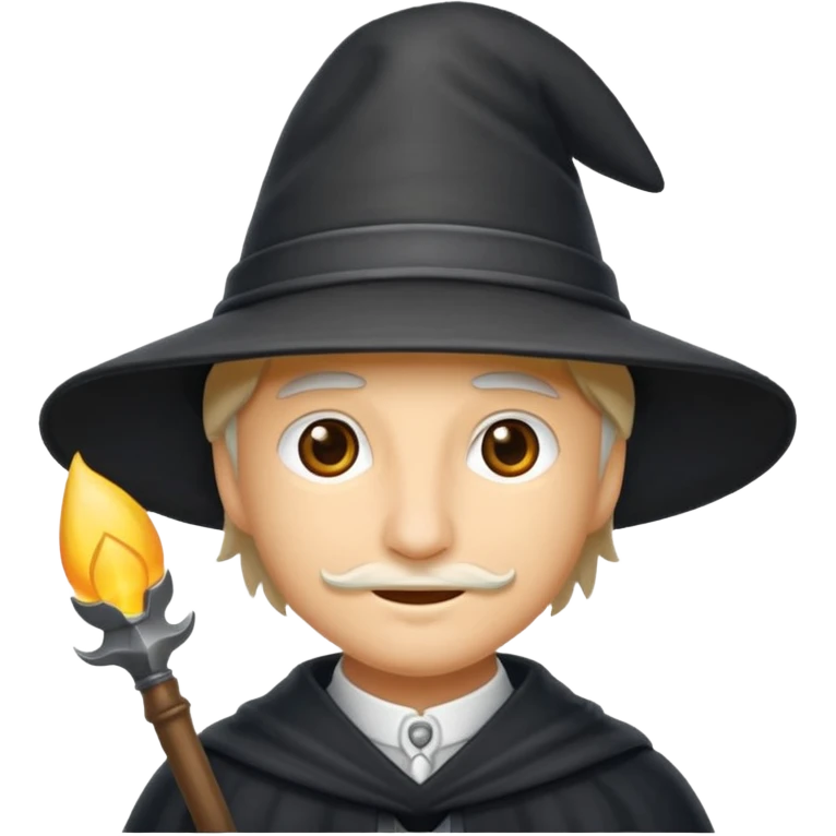 Ein magier mit Hut und Zauberstab emoji