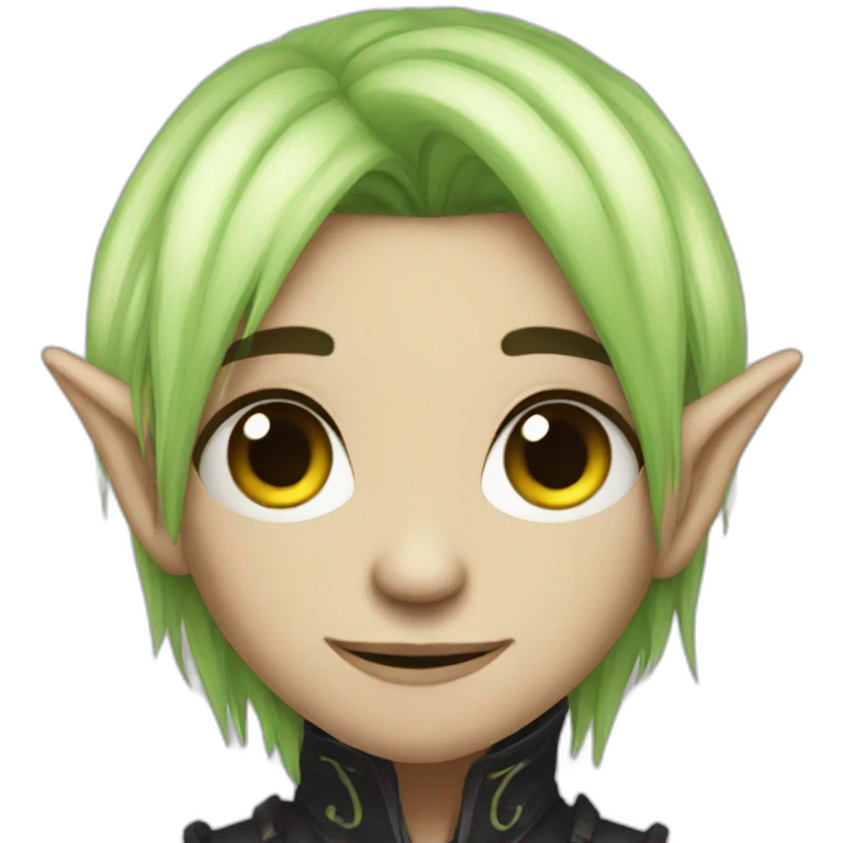Emo fantasy elf emoji